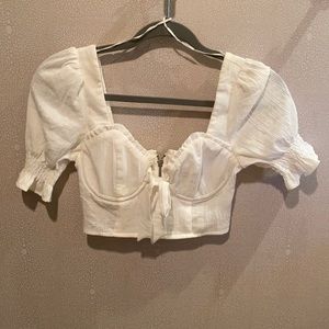 White Princess Polly Top